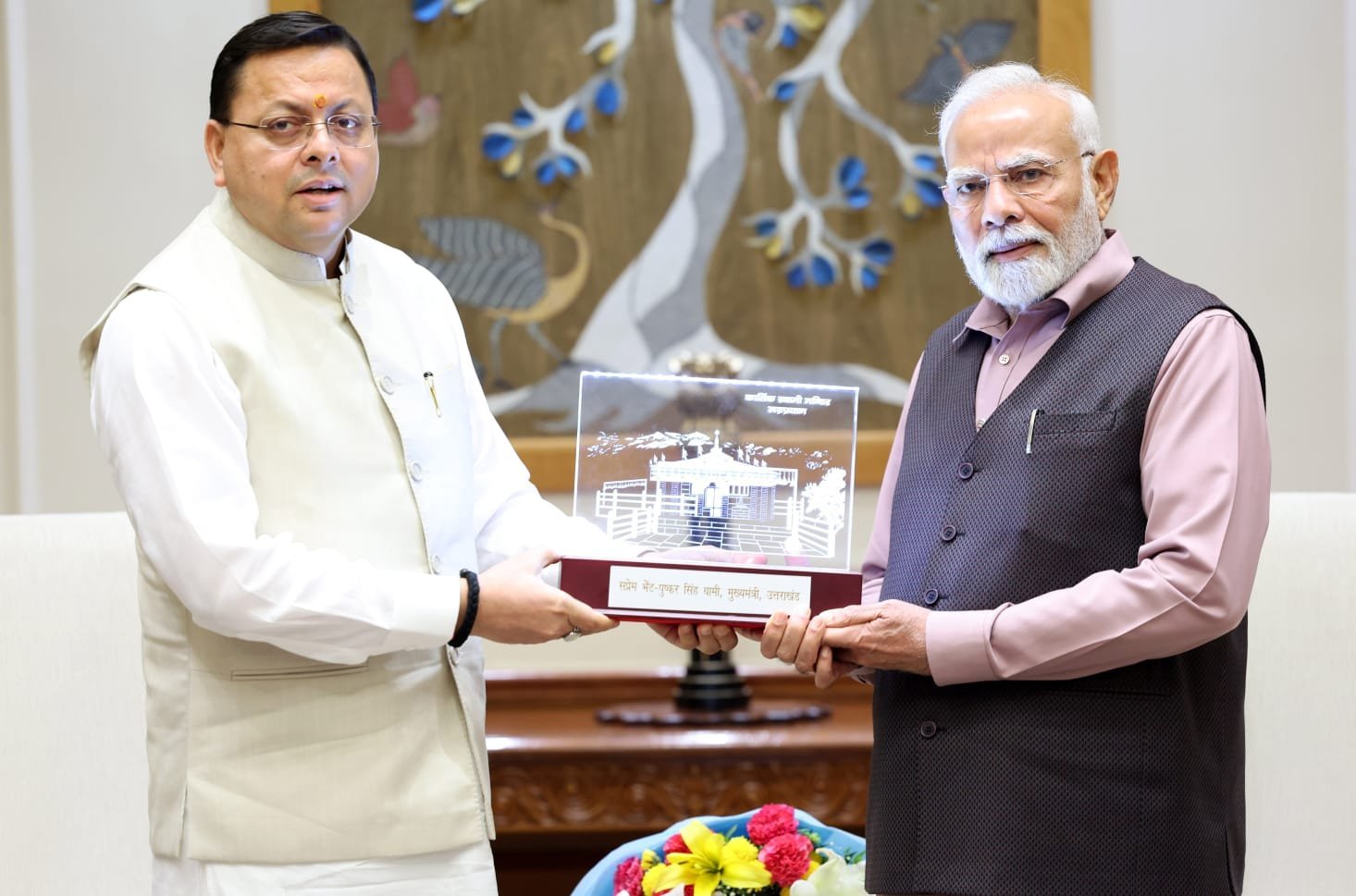 PM  मोदी से CM धामी ने की मुलाकात ,कई मुद्दों पर हुई बात