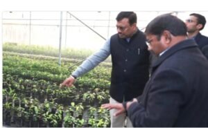 मुख्य सचिव आनन्द बर्द्धन ने सेलाकुई में स्थित सगन्ध पौधा केन्द्र का किया भ्रमण