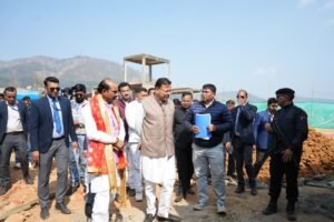 256 करोड़ की लागत से बन रहे प्रदेश के प्रथम महिला स्पोर्ट्स कॉलेज का मुख्यमंत्री  पुष्कर सिंह धामी ने किया स्थलीय निरीक्षण
