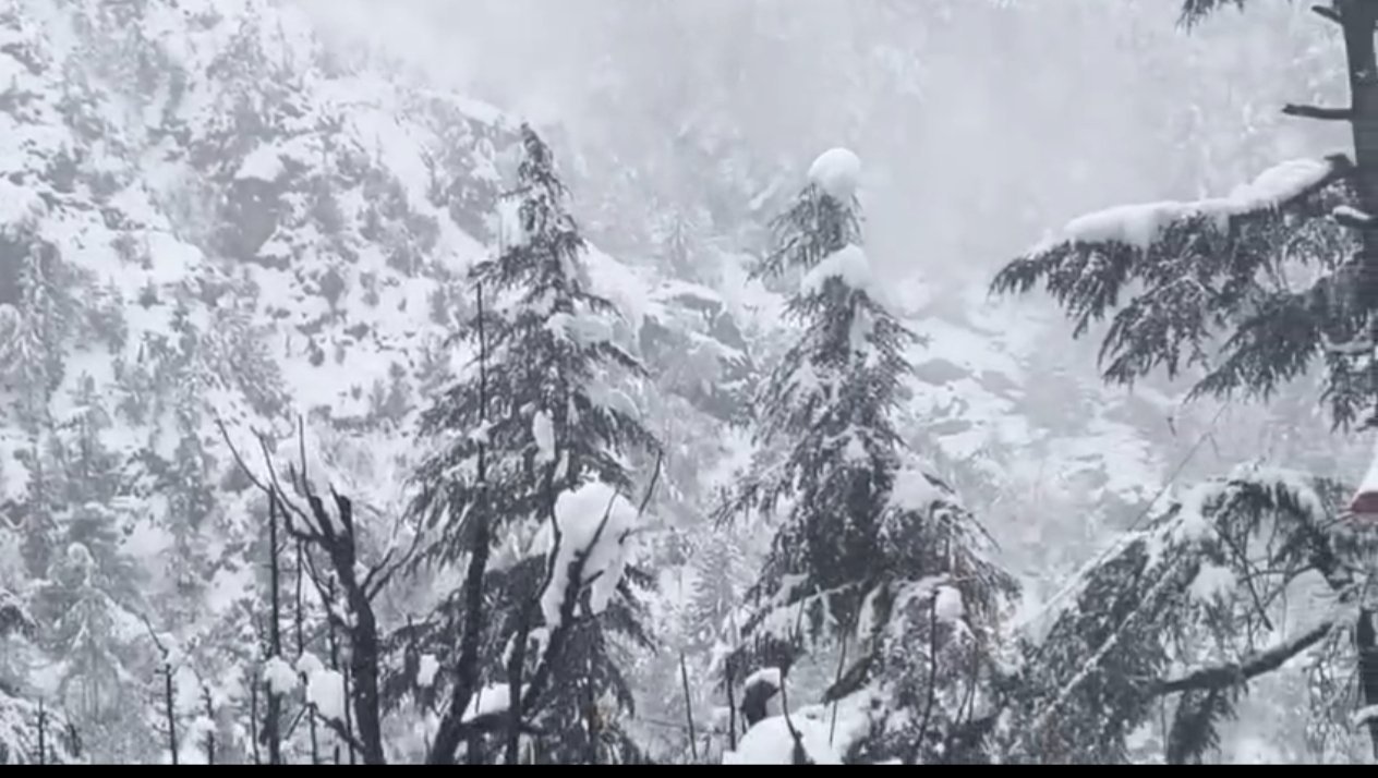 उत्तराखंड में कुदरत का कहर: भारी बर्फबारी से गंगोत्री हाईवे बंद, बदरीनाथ धाम में बिछी 2 फीट मोटी सफेद चादर