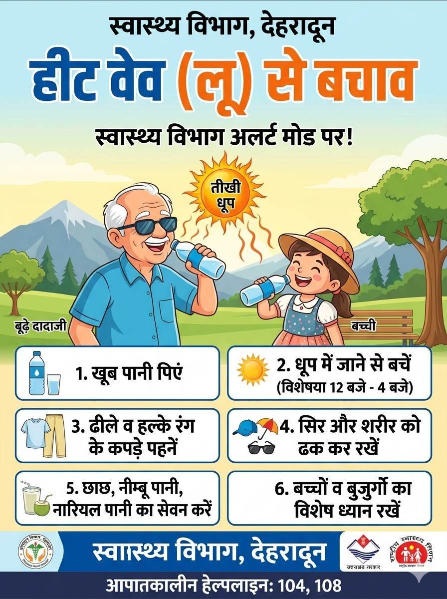 अगले 24 घंटे हीट वेव का अलर्ट, बच्चे-बुजुर्ग और कामकाजी लोग बरतें विशेष सावधानी