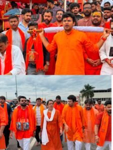 ​हरिद्वार से वीरभद्र (ऋषिकेश) तक निकली BJYM की भव्य कांवड़ यात्रा; तेजस्वी सूर्या ने की देश व प्रदेशवासियों के कल्याण की कामना