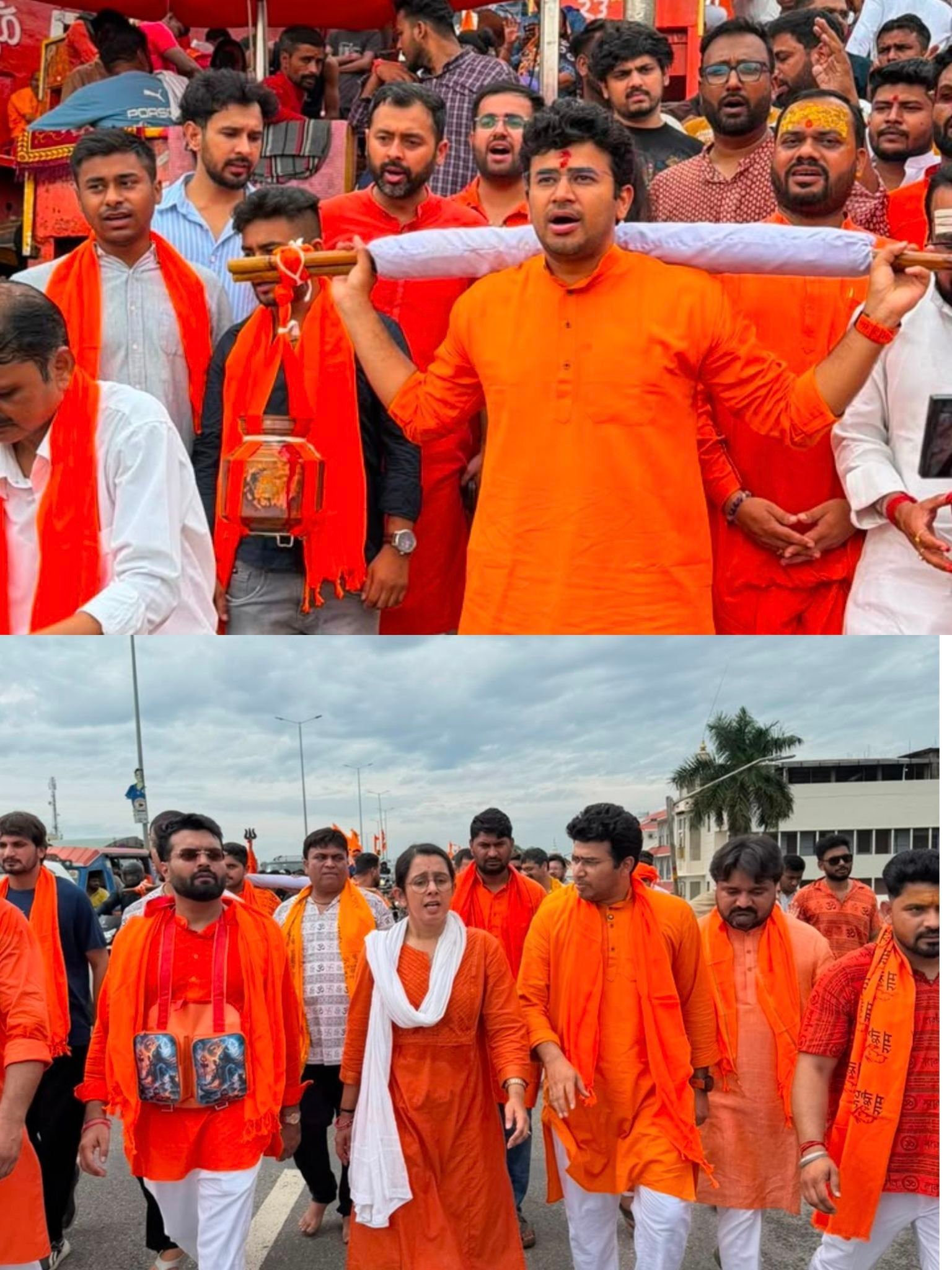 ​हरिद्वार से वीरभद्र (ऋषिकेश) तक निकली BJYM की भव्य कांवड़ यात्रा; तेजस्वी सूर्या ने की देश व प्रदेशवासियों के कल्याण की कामना